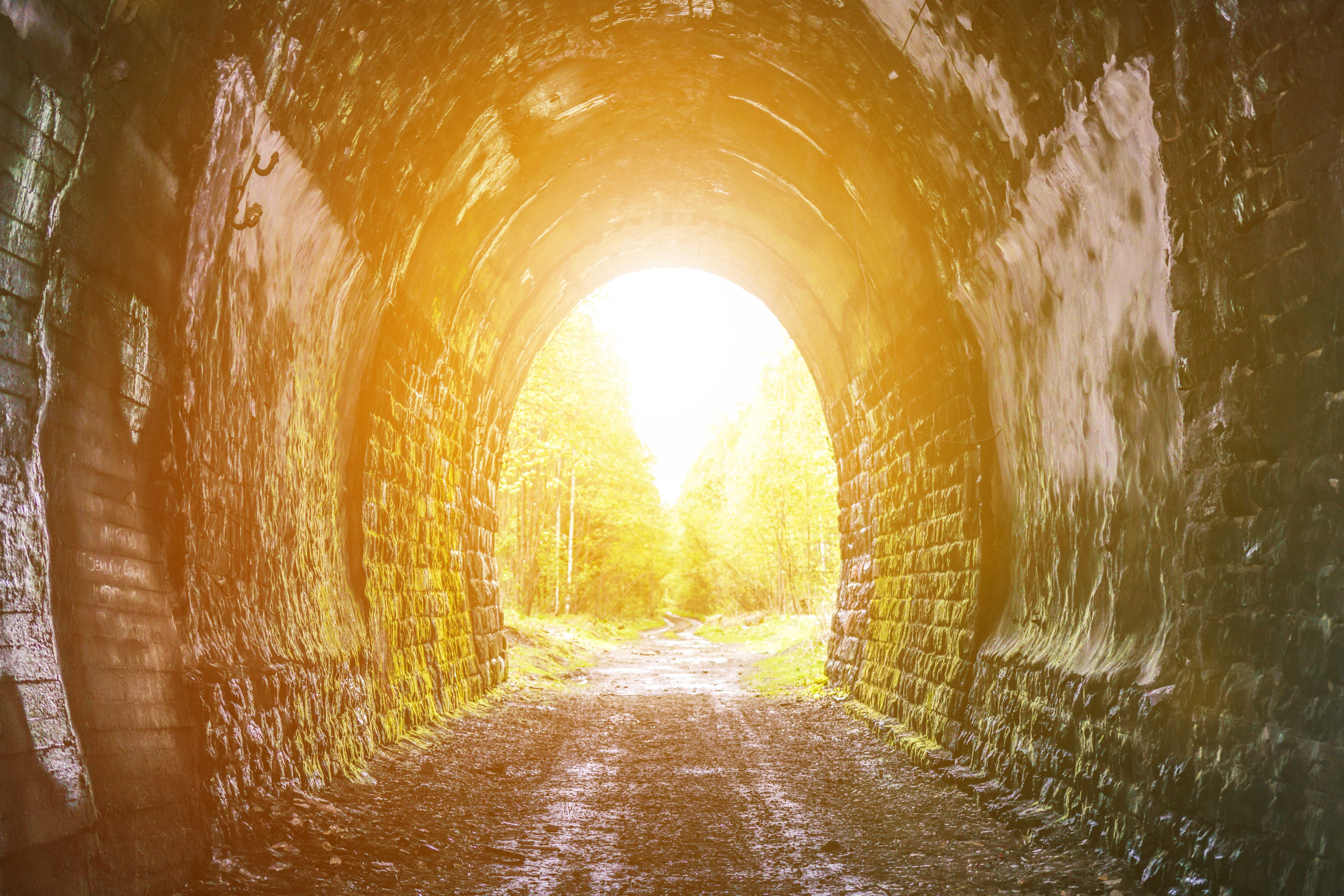 Exit,from,the,old,tunnel,,no,sun,glare,sunset.